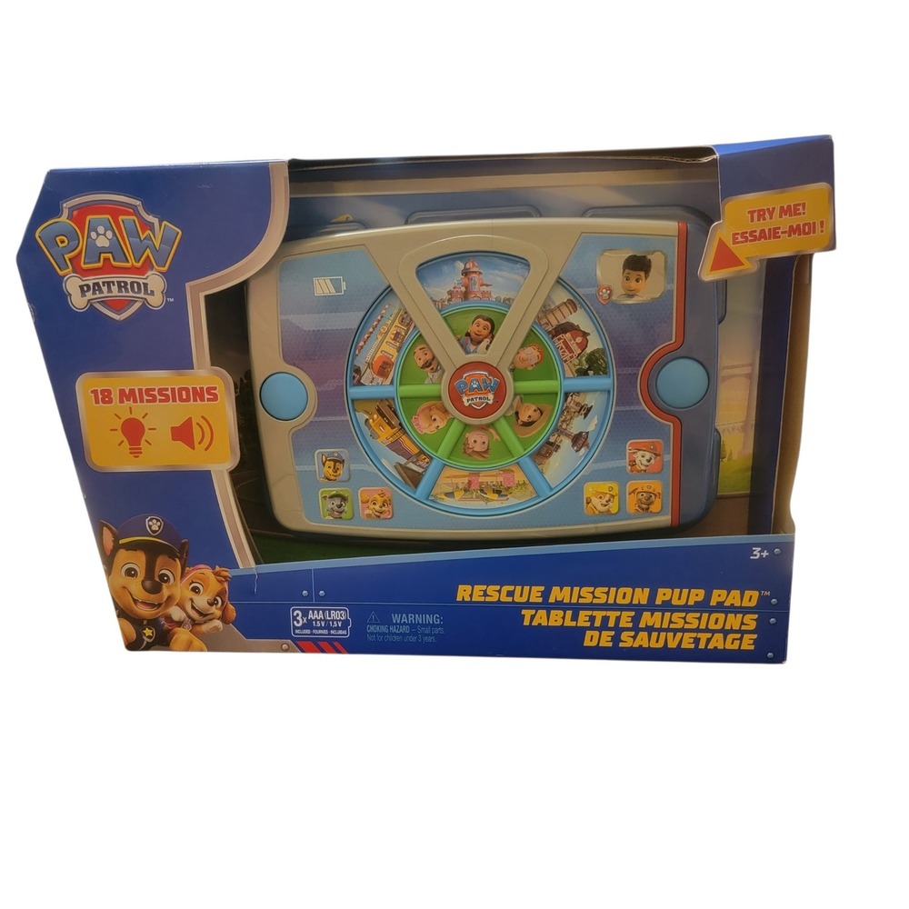 Spin Master Paw Patrol Rescue Mission Pup Pad Kids Toy Blue New Lights Sounds
